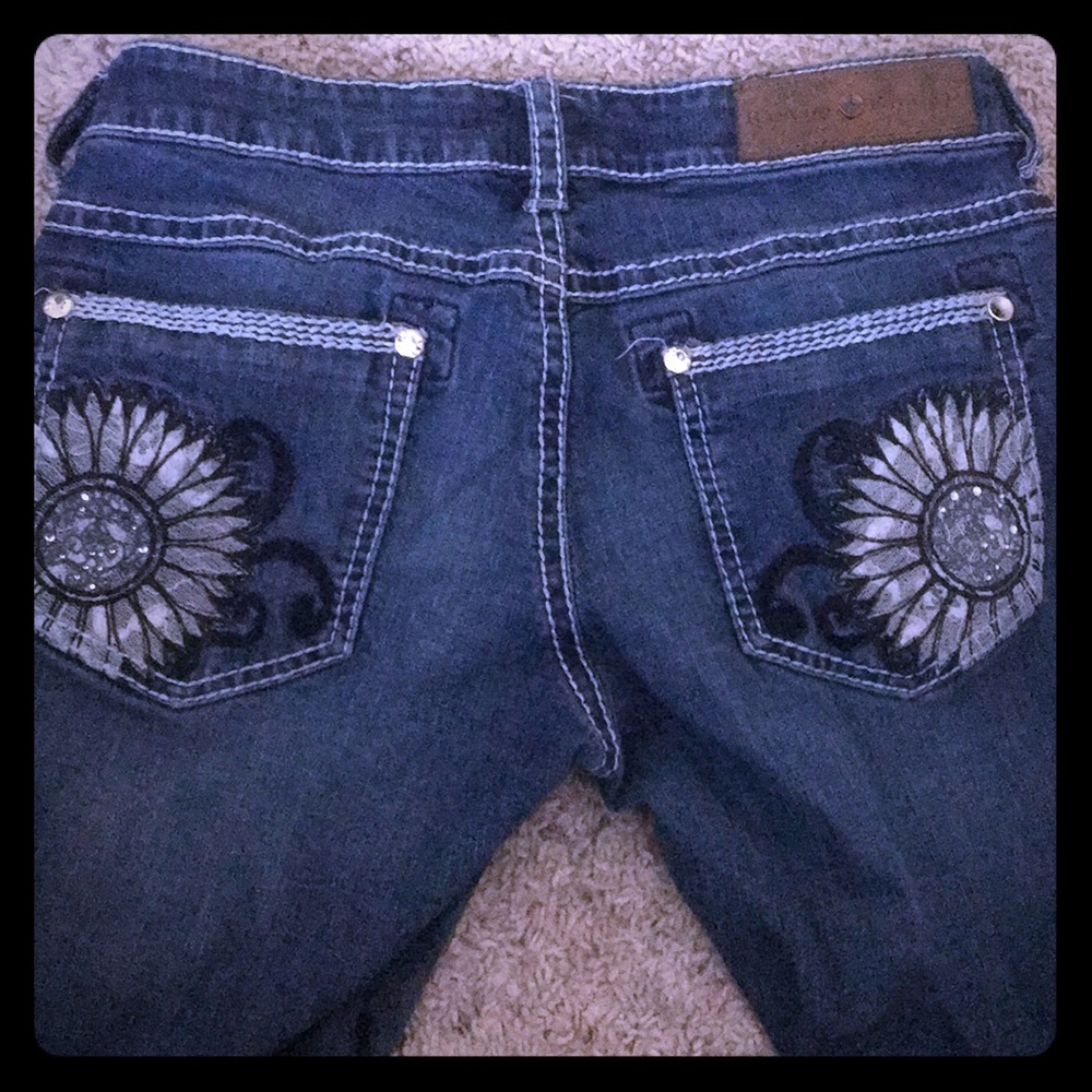Rancho Estancia Sunflower Jeans! 29x34